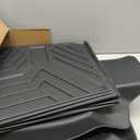 YITAMOTOR Floor Mats & Cargo Liner Fit for Mazda CX-5 2017-2025, TPE All Weather Custom Fit Floor Liners for Mazda CX5, 1st & 2nd Row and Trunk Liner Car Mats Set Accessories, Black