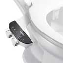 ANNWA Bidet Attachment for Toilet Seat NonElectric Bidet Hot and Cold Water Bidet Attachment Toilet Adjustable Water Temperature​ Posterior/Feminine Wash Dual Retractable Nozzle(AMUSTT18N)