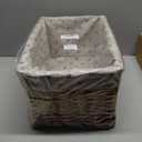 KINGWILLOW Storage Basket, Wicker Storage Basket, Suitable for Bedroom and Desktop Storage (Small size)