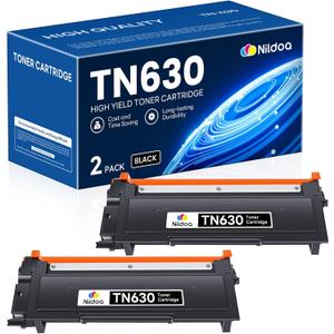TN630 Toner Cartridge Black Replacement for Brother TN-630 HL-L2300D HL-L2380DW HL-L2320D DCP-L2540DW MFC-L2700DW MFC-L2685DW Printer Ink, TN6302PK