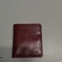 FUNTOR Leather Wallet for Women, Ladies Small Compact Bifold Pocket RFID Blocking Wallet for Women, Waxed Red