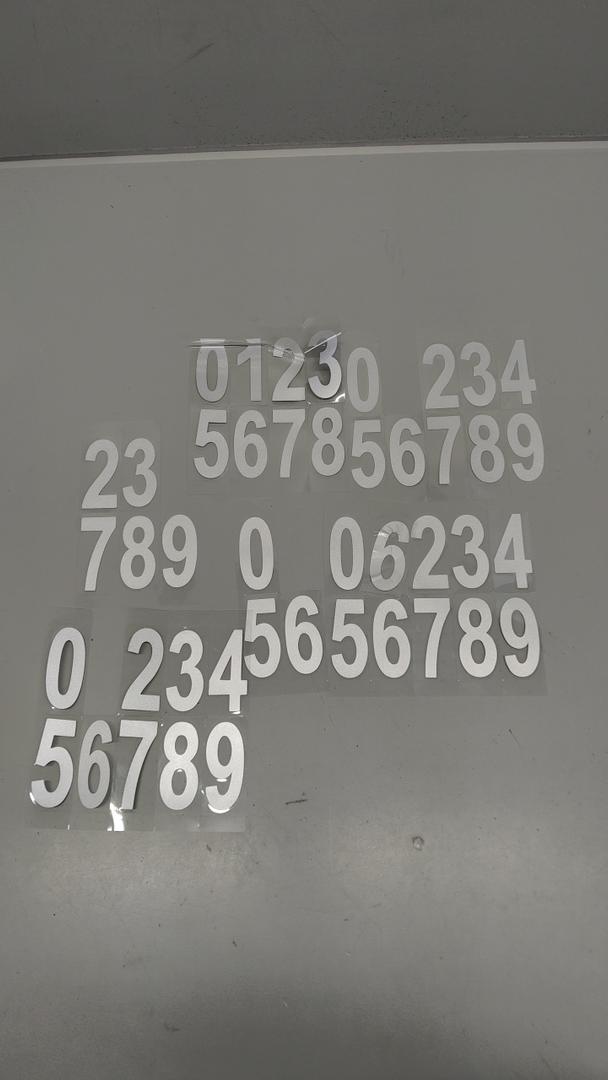 Number Stickers, 2" Waterproof Mailbox Number Label, Consecutive Numbers 0-9, Self-Adhesive and Residue-Free, Ideal for Mailboxes, Storage Boxes, Organizers