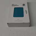 Welaxy stackable Lidded drawer organizer bins home office work desktop storage box with lid for junk makeup stationery decluttering sorting 3-pack (Orange + Green + Turquoise)