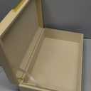 ZICOTO Decorative Storage Boxes with Lids  Set of 2 Beautiful PU Leather Organizer Bins for Your Bookshelf Home Decor - Safely Store Photos, Documents and Memory Box Keepsakes in Style (Beige)