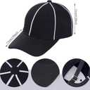 obmwang Referee Shirt for Womens and Mens, Stripe Umpire Jersey Referee Hat Yellow Penalty Flag and Whistle for Halloween (M)