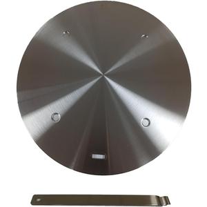 Stainless Steel Induction Hob Converter Plate, Heat Diffuser Gas Hob Induction Adapter Plate with Removable Handle for Electric Gas Stove Cooking 20cm (7.9inch)