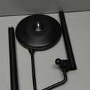 ZCCZ - Free Standing Toilet Paper Holder Stand with Reserve, Bathroom Tissue Dispenser Storage for 5 Mega Rolls, Black Toilet Paper Roll Organizer for Modern Bathrooms