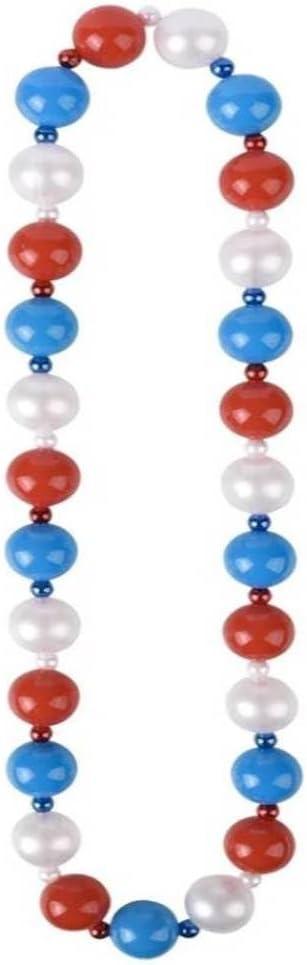 42.5" Patriotic Ball Necklace