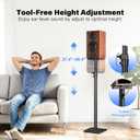XINLEI Speaker Stands Pair for Surround Sound Height Adjustable 37.4”-48.4”