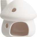 RUIAN Upgrade Aquarium Mushroom House Ceramic Cave Decorations for Pleco Shrimp to Rest and Breed, Hiding (White)