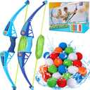 25Pcs Reusable Water Balloons with 2pcs Bow and Arrow for Kids, Pool Beach Water Fight Equipment for Boys and Girls, Outdoor Summer Toys for Kids Ages 3-12