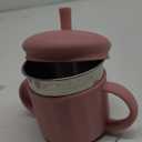 Upgrade Stainless Steel Baby Sippy Cups, 7.4 Oz Spill Proof Toddler Straw Cups, 3 Stages Training Cup for Toddlers 1-3 Year, Kid Cups with Silicone Sheel and Straws (Coral+Purple)