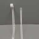 2 Pcs Shelf and Rod Brackets, Wall Mounted Shelf Supports White,SRB300