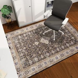 Office Chair Mat for Hardwood Floor, 60"x45" Easy Glide Computer Desk Mat Protector for Rolling Chair Under Desk Rug Nonslip Backing, Machine Wash, (Modern)