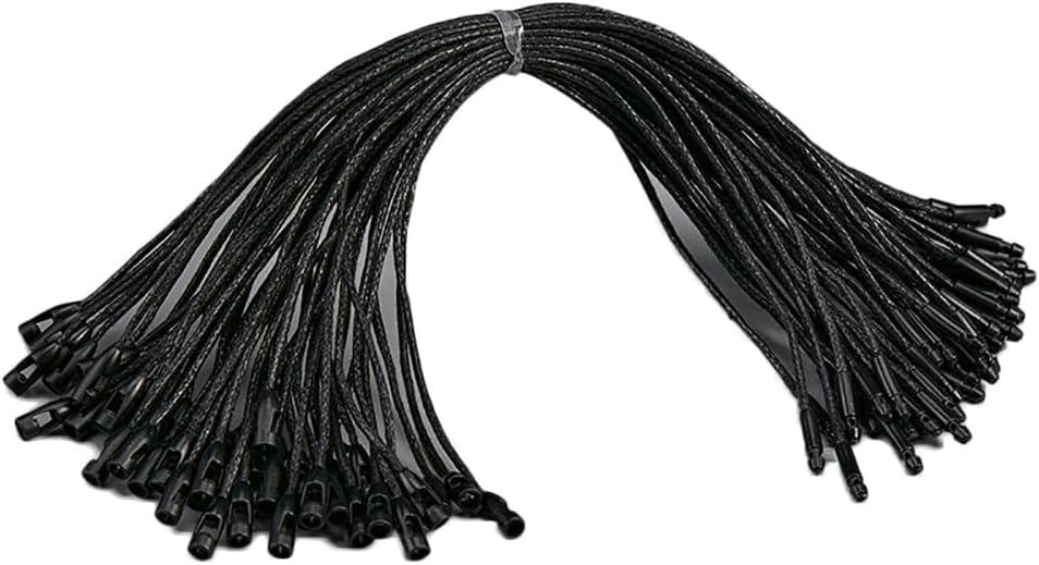 1000 PCS Hang Tag String Snap Lock Pin Loop Tie Fasteners,Wax String Hanging String Dark Gold String Hang Tag String Fastener Hook Ties Easy and Fast to Attach (4)