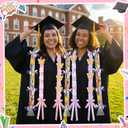 JenPen 2026 Graduation Leis Candy Lei Kit, 2026 Graduation Ribbon Woven Double Braided Necklace DIY Kit for High School College Women Men Graduate Gift Party Supplies