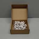 Crafare 24 Pack 7.5Inch Christmas Glitter Berries Stems Artificial Christmas Picks for Christmas Tree Ornaments, DIY Xmas Wreath, Crafts, Holiday and Home Decor, White