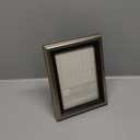 Malden International Designs Classic Mouldings Brentwood Bronze Wave Inner with Outer Picture Frame, 5x7, Silver