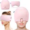 my novel things Migraine Relief Cap, Gel Cooling Eye Mask, Cooling Gel Relief 2 Pack Set, Hot/Cold Therapy, Cold Compress for Head, Headache Eyes Mask for Sinus, Puffy Eyes, Tension and Stress Relief
