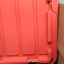 IRIS USA 27 Gallon (4Pack) Heavy Duty Storage Bins with Lids, Snap On Lid Stackable Industrial Totes, Rugged Tubs, Garage Organization, Reusable - Total 8 Units - Black/Red
