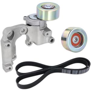 Belt Tensioner Assembly With Pulley Fits 2012-2016 Toyota Camry,2011-2016 Sienna,2008-2016 Highlander,2007-2012 RAV4,13-16 Avalon,16-18 Lexus ES350,10-15 RX350 3.5L V6 GAS Replace#1662031040