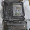 NutriChef 26QT Air Fryer Oven | Countertop Convection Toaster & Air Fryer | 360 Rotisserie Feature | 10 Digital Presets | Includes Drip Tray, Air Frying Basket & Bake Rack 15x16x14 | Stainless Steel