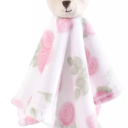 Hudson Baby Infant Girl Animal Face Security Blanket, Fawn, One Size