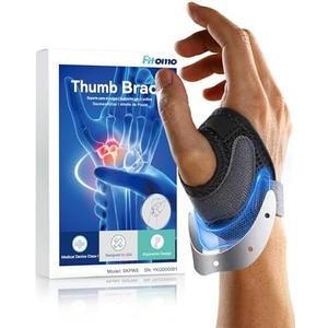 CMC Thumb Brace with Shape-memory Restriction Splint for Osteoarthritis, CMC Joint Thumb Arthritis Brace Stabilizer for Basal Thumb Arthritis Pain Relief and Support, Medium, Right Hand, 1 Pack