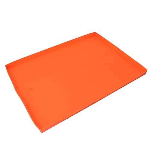Griddle Mat, Rectangular Silicone Duty Silicone Grill Cover Easy To Clean for Blackstone (20"/35" Orange)