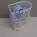 Pet Food Storage Container with Graduated Cup and Seal Buckles Food Dispenser for Dogs Cats (Blue)