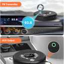 Greadio Portable Bluetooth CD Player with 2000mAh Rechargeable, Personal CD Player for Car with FM Transmitter/AUX, CD Discman Player with Headphone, 120s Anti-Skip, USB Port, Backlight (Black)