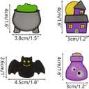 3 x 12 Pack Halloween Refrigerator Magnets for Kids Halloween Toys Halloween Treat Bags Gifts