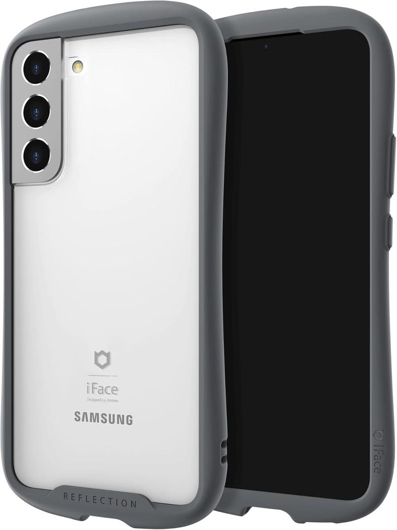 iFace Reflection Case [ Compatible with Galaxy S22 Plus ]  Cute Dual Layer [TPU + 9H Tempered Glass] Hybrid Shockproof Samsung Protective Cover [Drop Tested] [Wireless Charging Compatible] - Gray