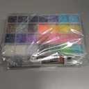 3 x 28000 Pcs/Box Nail Art Rhinestones,28 Colors 3mm Flat-Bottomed Round Nail Rhinestones Glitter Crystal Gem Rhinestone,DIY Decoration Accessories