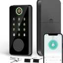 Smart Fingerprint Door Lock - Keyless Entry, Biometric Door Knob with Digital Code Keypad