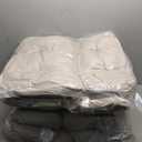 EAGLE PEAK Tufted Outdoor/Indoor High Back Patio Chair Cushions, Set of 2, 46'' x 22'', Beige