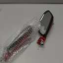 ESUPPORT Red Motorcycle Motorbike 8mm 10mm Rearview Side Mirror ATV Scooter Bike Flame Fire, Medium