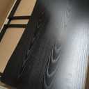 JOYMOOP Black 40" Folding Desk, No Assembly Small Foldable Desk for Home, Office, Wooden Top Folding Computer Desk for Working, Writing, Studying - Middle Size, 40" Width
