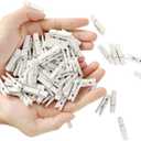 Mr. Pen Mini Wooden Clothes Pins for Photo, 1.4 Inch, 132 Pack, White, Small Craft Clips for Card Making, Hanging Pictures, Party Favors, DIY Art Projects, Miniature Decorations, Durable Spring