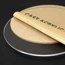 1/8" Round Plexiglass Sheet | Clear Acrylic Circle, Round Cake Disk Acrylic Sheet, Plexiglass Table Top, Round Acrylic Backdrop| Clear | Custom Size | 2 Pack