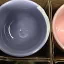 Cinf Easter Gift Macaroon 6Pack Ceramic Egg Cups With 1 Cute 304 Stainless Steel Spoon for Hard and Soft Boiled Eggs Breakfast Accessory Decoration Gift