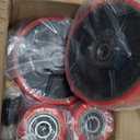 Pallet Jack/Truck Full Wheel Replacement Kit, Pair Steering Wheels (7"x 2"), Pair Front Load Roller(3" x 3.75"), with Pre-Installed Bearings, Axles, 20mm ID Poly Tread, Entry Rollers, Install Tool Kit