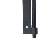 Heavy Duty Drop Rod - Adjust-A-Gate Pin Latch Drop Rod for Double Drive Gates - Black (30in. High rod)