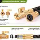 Lightweight No Kink Flexible Water Hose,100FT Garden Hose, Burst & Abrasion Resistant, UV-Stabilized for Lawn Garden Yard