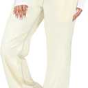 DISCIPBUSH Track Pants Women Sweatpants Lounge Pants (Beige, S)