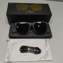 AIRMARS Smart Glasses with Voice Assistant, Built-in Speaker and Microphone, Photochromic Blue Light Filtering Lenses, UV Protection Polarized Bluetooth Sunglasses for Men and Women (Black)