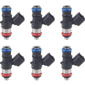 JDMON Fuel Injectors Compatible with Ford Edge Flex Fusion Taurus Lincoln MKT MKX MKZ 2007-2012 Mazda 6 CX-9 2008-2014 3.5L 3.7L Replace 0280158091 84212353 ZZJ1-13-250A Pack of 6