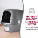 Natures Miracle Hooded Flip Top Litter Box for Cats, With Built-In Odor Control Charcoal Filter
