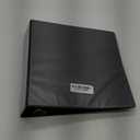 3 Ring Binder, 2.5" D-Ring, Holds 8.5" x 11" Pages, Heavy Duty Clear View Cover, Durable Spine (3.2"), Presentation Binder with Pockets  Black