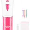 Epilator for Women - Cordless Portable Epilators Hair Removal for Women - 2025 NEW Glamorous Skin Epilator for Face and Body with LED Light - Smooth Glide for Facial, Bikini, Arms and Legs